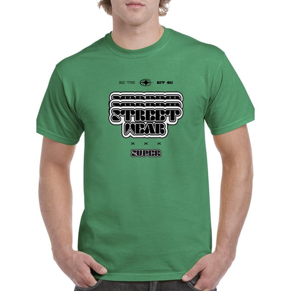 Toon Style Super Street Wear T-Shirt Men -Image by Shutterstock, Male Large