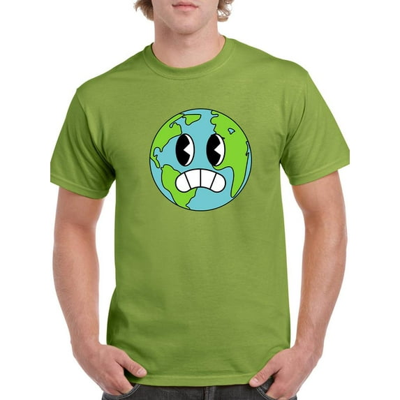 Toon Style Worried World T-Shirt Men -Image by Shutterstock, Male Medium