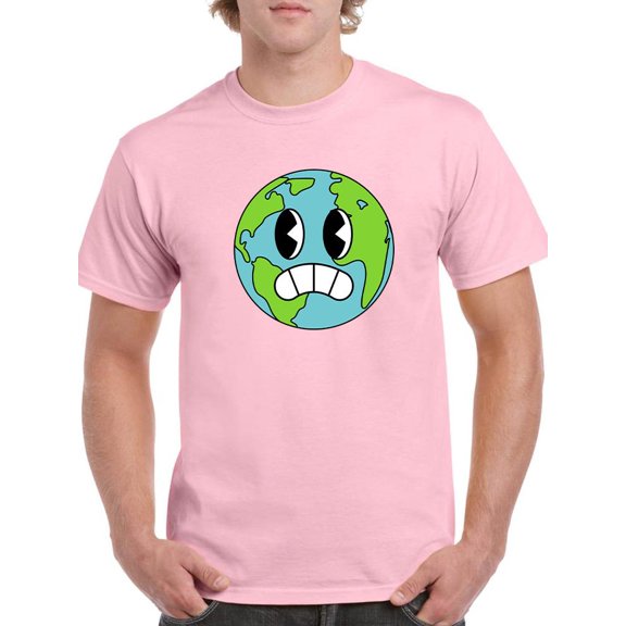 Toon Style Worried World T-Shirt Men -Image by Shutterstock, Male x-Large