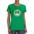 thumbnail image 1 of Toon Style Worried World T-Shirt Women -Image by Shutterstock, Female Large, 1 of 4