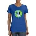 thumbnail image 1 of Toon Style Worried World T-Shirt Women -Image by Shutterstock, Female Large, 1 of 4