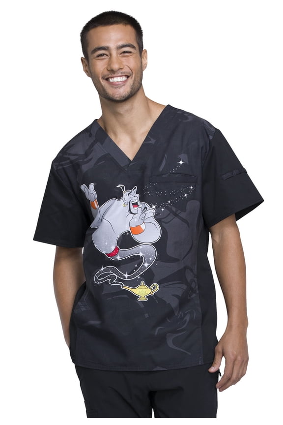 Disney Men's V-Neck Medical Scrub Top TF700