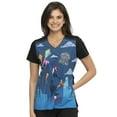 thumbnail image 1 of Tooniforms Disney V-Neck Female Medical Scrub Top TF608, 1 of 3