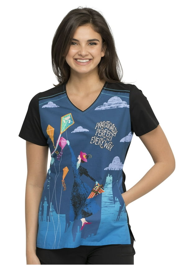 Disney V-Neck Female Medical Scrub Top TF608