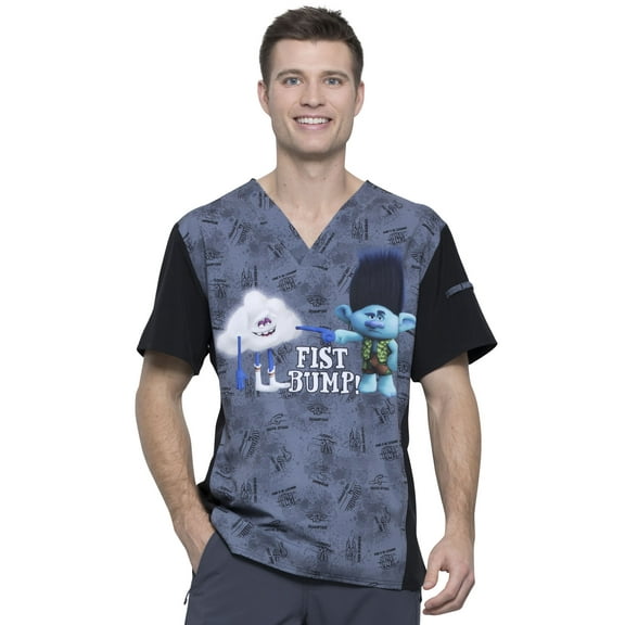 Tooniforms Men's V-Neck Medical Scrub Top TF708