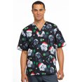 thumbnail image 1 of Tooniforms Men Scrubs Top, V-Neck, Plus Size, TF606, 5XL, Merry Sithmas, 1 of 7