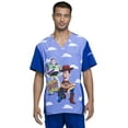 thumbnail image 1 of Tooniforms Men Scrubs Top, V-Neck, TF700, L, Cool Story, 1 of 7
