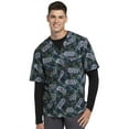 thumbnail image 1 of Tooniforms Men Scrubs Top, V-Neck, TF701, M, Laser Tag, 1 of 7