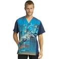 thumbnail image 1 of Tooniforms Scrubs Top For Men V-Neck TF700, S, Swing Into Action, 1 of 7