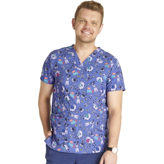 Tooniforms Scrubs Top For Men & Women V-Neck TF687