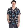 thumbnail image 1 of Tooniforms Scrubs Top For Unisex V-Neck Print TF728, 1 of 2