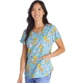 thumbnail image 1 of Tooniforms Scrubs Top For Women Round Neck Print TF787, 1 of 7