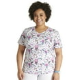 thumbnail image 1 of Tooniforms Scrubs Top For Women Rounded Print V-Neck TF786, 1 of 7