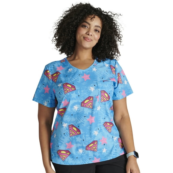 Tooniforms Scrubs Top For Women Rounded V-Neck TF786