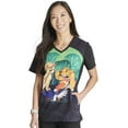thumbnail image 1 of Tooniforms Scrubs Top For Women V-Neck Print TF627, 1 of 7