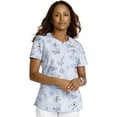 thumbnail image 1 of Tooniforms Scrubs Top For Women V-Neck Print TF761, 1 of 7