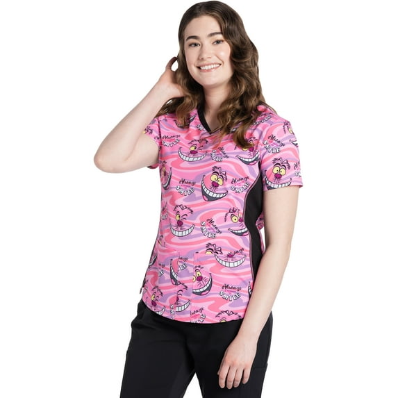 Tooniforms Scrubs Top For Women V-Neck Print TF783