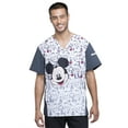 thumbnail image 1 of Tooniforms Scrubs Top for Men V-Neck TF700, M, Mickey and Friends, 1 of 7