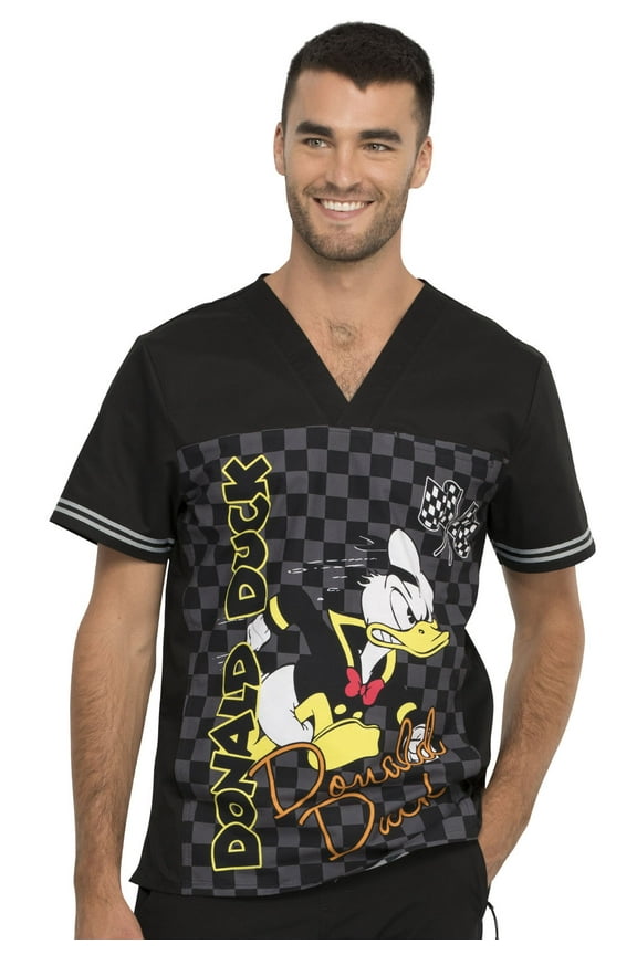 Scrubs Top for Men V-Neck TF702, M, Built For Speed