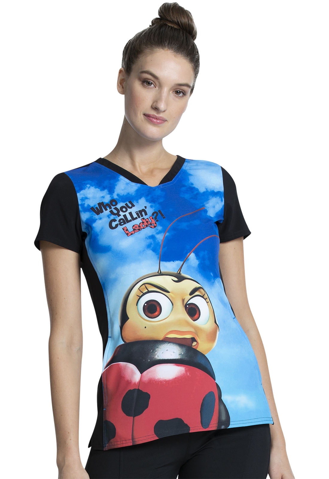 tooniforms-scrubs-top-for-women-v-neck-tf749-walmart