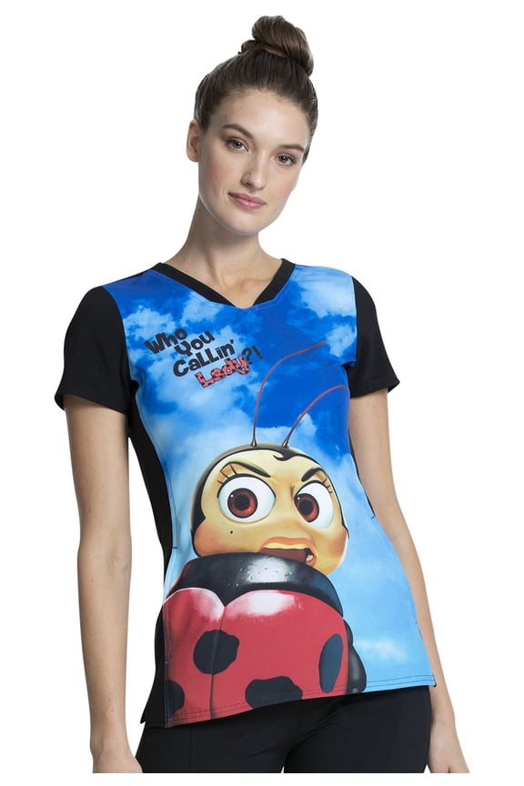 Scrubs Top for Women V-Neck TF749