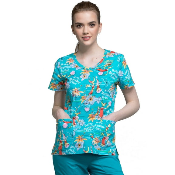 Tooniforms V-Neck Women Medical Scrub Top TF633