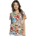 thumbnail image 1 of Tooniforms V-Neck Women Medical Scrub Top TF633, 1 of 2