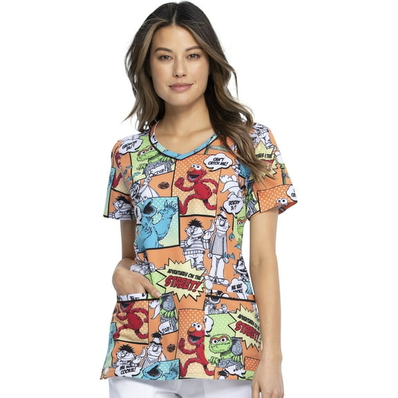 Tooniforms V-Neck Women Medical Scrub Top TF633