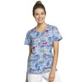 thumbnail image 1 of Tooniforms V-Neck Women Medical Scrub Top TF638, 1 of 3