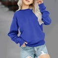 thumbnail image 1 of Toonshare ,Girls Long Sleeve Tops,Fleece Lined Long Sleeve Sweatshirt for Middle and Big Kids,,Girls Blouse 14-16 Plus Blue, 1 of 5