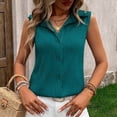 thumbnail image 1 of Toonshare Plus Size Durable Up To 50% Off Tank Tops For Women 2025 Women's FashionTank Tops Summer T Shirts Turndown Collar Tank Top Sleeveless Casual Loose Blouses, 1 of 7