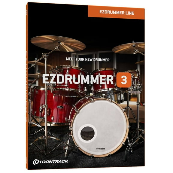 Toontrack EZDrummer 3 - Intuitive Drum Production Software for Windows and Mac (Registration Card)