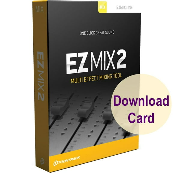 Toontrack EZMix 2- Multi-Effect Mixing Plug-In Software for Windows and Mac (Registration Card)