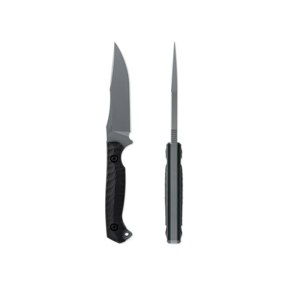 Toor Knives Krypteia S Fixed Blade Knife, 4in, CPM M4 Steel, G10 Handle, Phantom Grey, Black Hydro Static