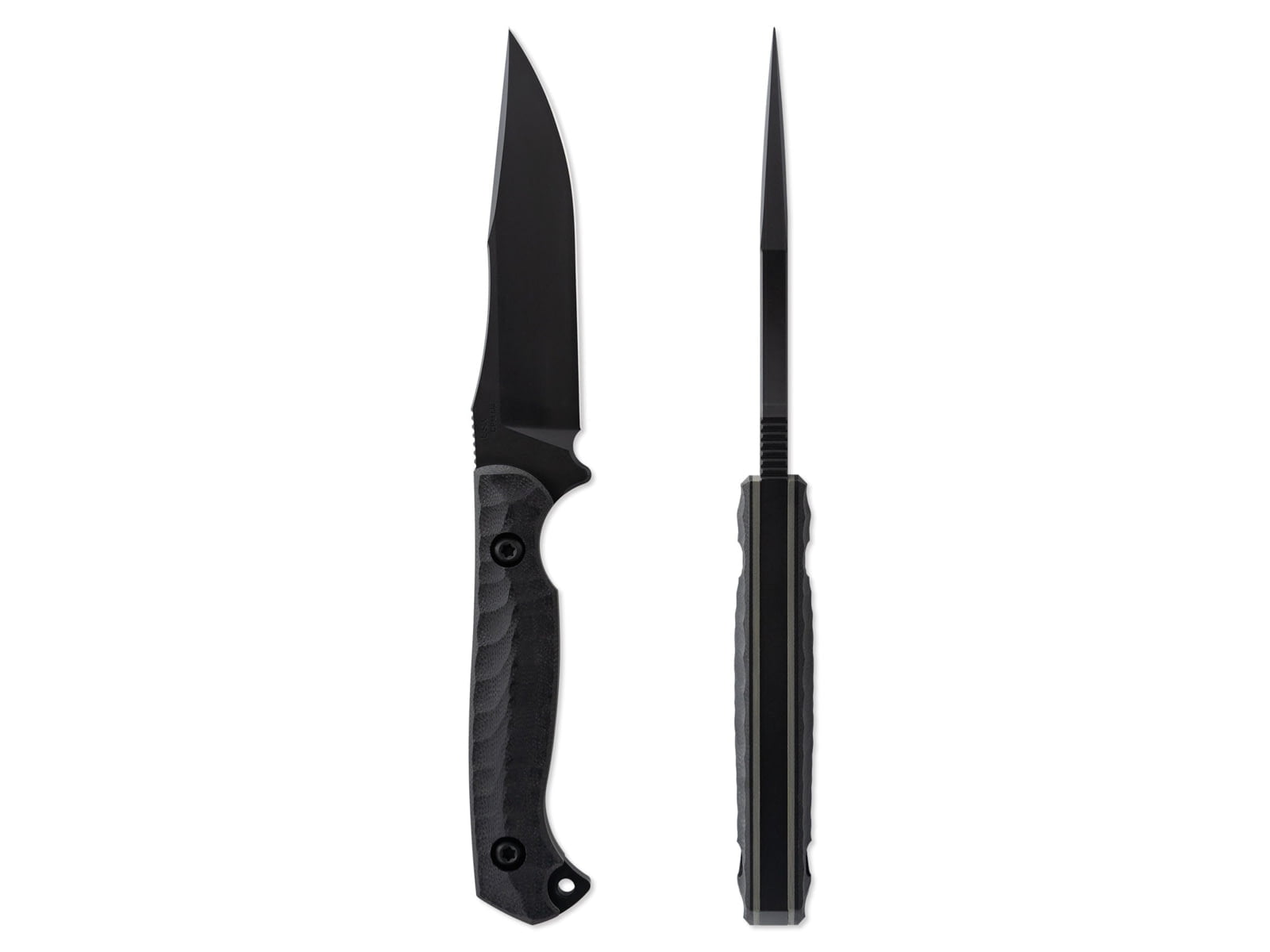 Toor Knives Krypteia S Fixed Blade Knife, 4in, CPM M4 Steel, G10 Handle, SoCom Black, Black Hydro Static
