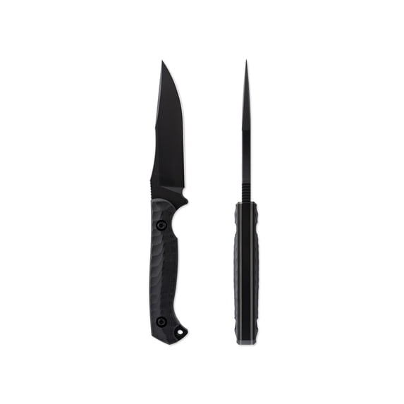 Toor Knives Krypteia S Fixed Blade Knife, 4in, CPM M4 Steel, G10 Handle, SoCom Black, Black Hydro Static