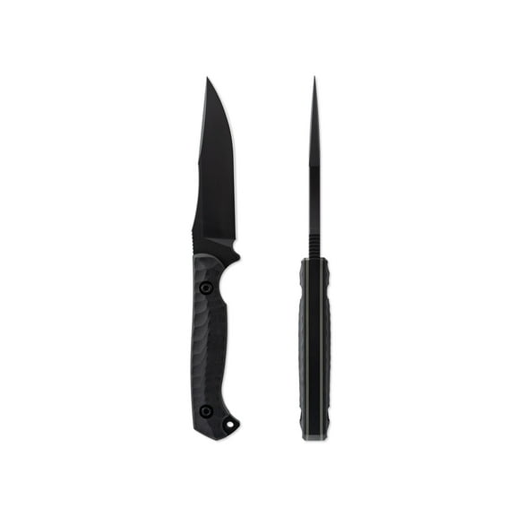 Toor Knives Krypteia S Fixed Blade Knife, 4in, CPM M4 Steel, G10 Handle, SoCom Black, Black Hydro Static