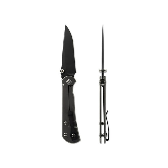 Toor Knives Merchant 2.0 FL35S Folding Knife, 3.75in, Steel CPM S35VN, 6AL-4V Titanium Handle, Stone