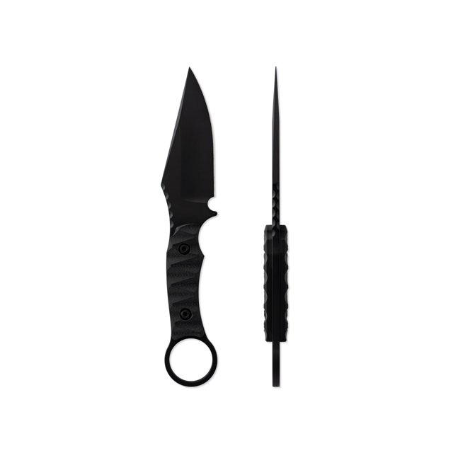 Toor Knives Vandal Fixed Blade Knives, Shadow Black,