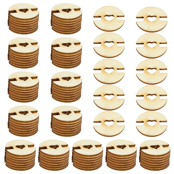 Toorise 100Pcs Wooden Pom Poms Buttons Removable Hat Pom Pom Holder Faux Fur Pom Poms Keepers Durable Knitted Hat Making Fastener Tool Pom Poms Hat Buttons for Knit Beanies and Toques