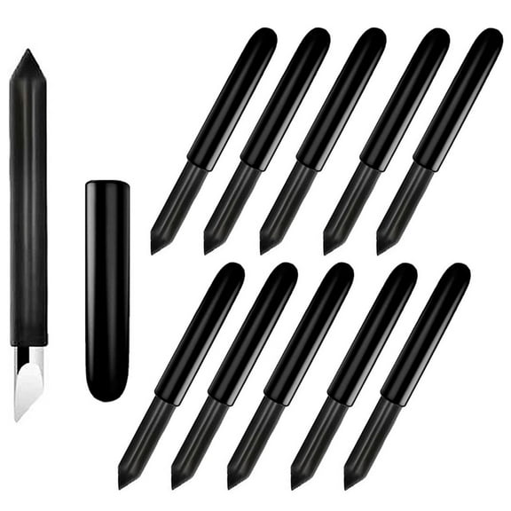 Toorise 10Pcs 60 Degree Deep Cut Blade Compatible With Cricut Explore Air 1/2/3, Cricut Maker/3 Sharp Deep Point Blade for Foam Chipboard Leather