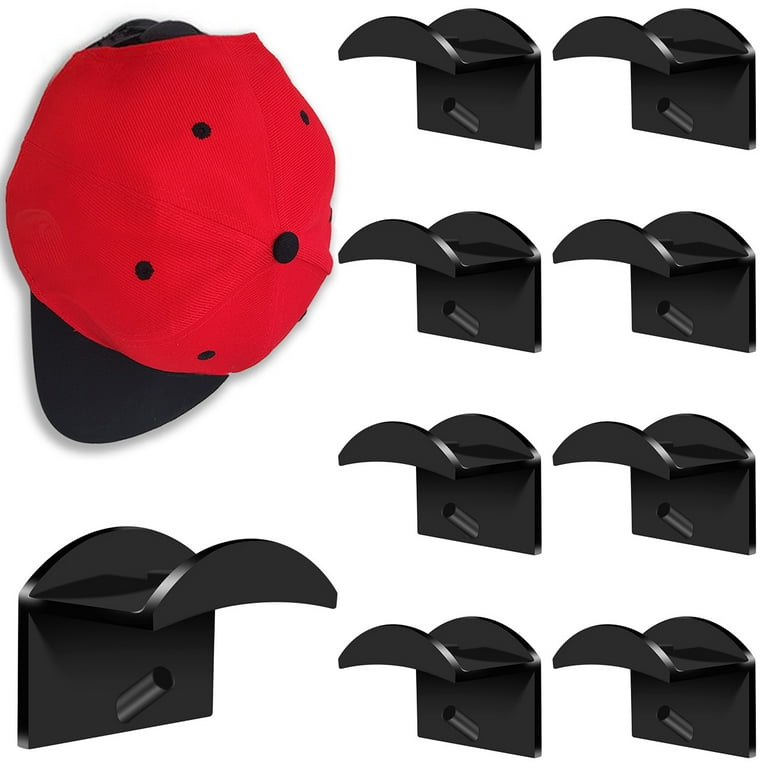 Toorise 10Pcs Hat Hooks for Wall Adhesive Baseball Hat Rack No