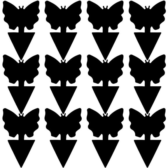 Toorise 12pcs Fly Sticky Trap Strong-Adhesive Fruit Fly Sticky Board Natural Safe Fungus Gnat Traps Waterproof Plant Sticky Paper for Orchards Vegetable Patches Greenhouses Potted Plants