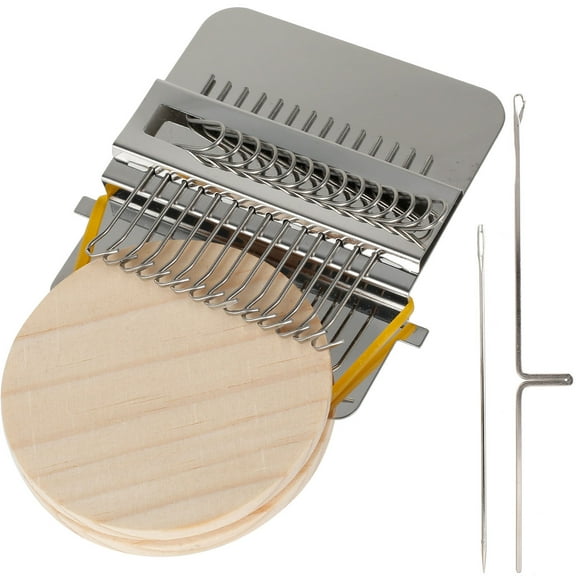 Toorise 14/28-pin Darning Tool for Hole Repairing Weaving Tool DIY Exquisite Patterns Weave Darning Machine Portable-size DIY Knitting Machine Tool for Mending Jeans Clothes Socks