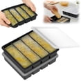 thumbnail image 1 of Toorise 2 Pack Silicone Freezer Tray with Lid 4 Compartment Soup Freezer Container Mold Ice Cube Tray for Meal Prep and Freezing Soup Stew Sauce Garlic Herb, 1 of 11