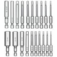 thumbnail image 1 of Toorise 20pcs Hex Head Allen Wrench Drill Bit Set Premium S2 Steel Drill Bit Quick Release Shank Magnetic Screwdriver Bit Set Wrench Screw Power Drilling Tool Accessories for Assembling Furniture, 1 of 8