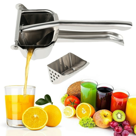 Toorise 304 Stainless Steel Lemon Squeezer Citrus Juicer Hand Press Heavy Duty Manual Squeezer Lime Squeezer Juice Extractor Orange Lime Grapefruit Presser Fruit Juicer