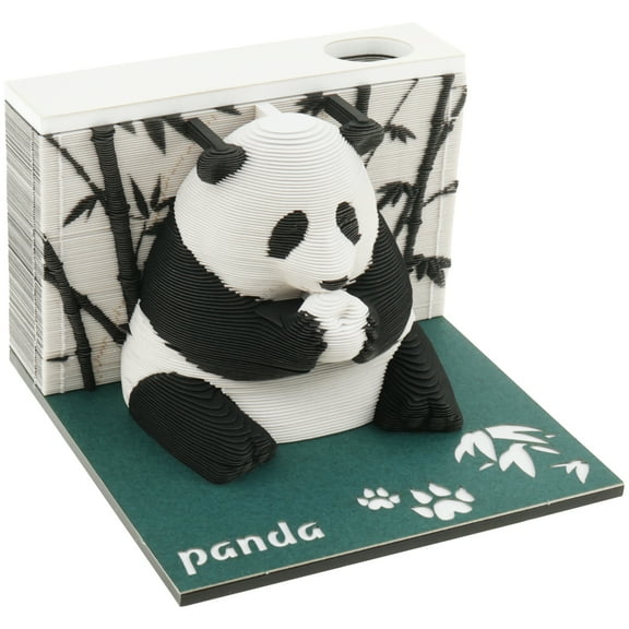 Toorise 3D Calendar Panda 3D Memo Pad Art Sticky Notes Tear-Away 3D Notepad Calendar Creative Desk Calendar for Home Office Desktop Decoration Gift