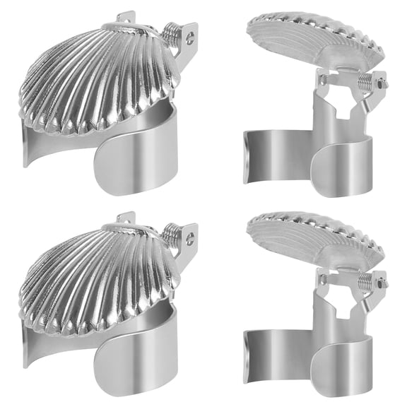 Toorise 4 Pcs Candle Snuffer Shell Shape Clip On Candle Snuffer Vintage Candle Extinguisher Metal Candle Wick Stopper Elegant Candle Stopper Candle Extinguisher Ring for Candle Lovers