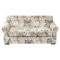 thumbnail image 1 of Visit the EUWBSSR Store 4 Pieces Stretch Sofa Cover 3 Seater Couch Cover Printed Sofa Slipcover with 3 Separate Cushion Covers Washable Sofa Slip Covers for Living Room Home with Pets and Kids, 1 of 11